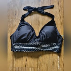NWT Kona Sol Black Halter Bikini To Size Small